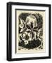 Christmas Toses, 1928 (Wood Engraving)-John Northcote Nash-Framed Giclee Print