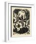 Christmas Toses, 1928 (Wood Engraving)-John Northcote Nash-Framed Giclee Print