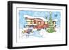 Christmas Trailer Park-Larry Hunter-Framed Giclee Print