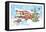 Christmas Trailer Park-Larry Hunter-Framed Stretched Canvas