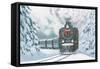 Christmas Train-Wellington Studio-Framed Stretched Canvas
