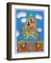 Christmas Tree and Birds-Nathaniel Mather-Framed Giclee Print