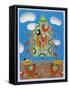 Christmas Tree and Birds-Nathaniel Mather-Framed Stretched Canvas