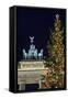 Christmas Tree and Brandenburg Gate-Jon Hicks-Framed Stretched Canvas