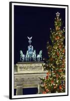 Christmas Tree and Brandenburg Gate-Jon Hicks-Framed Premium Photographic Print