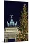 Christmas Tree and Brandenburg Gate-Jon Hicks-Mounted Premium Photographic Print