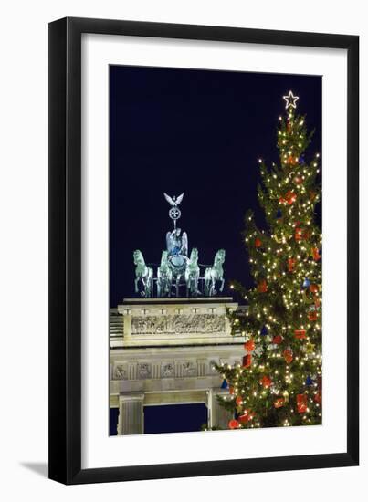 Christmas Tree and Brandenburg Gate-Jon Hicks-Framed Photographic Print
