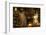 CHRISTMAS TREE AND COLONIAL STYLE FIREPLACE DECORATED WITH STOCKINGS-Panoramic Images-Framed Photographic Print