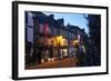 Christmas Tree and Market Place at Dusk-Mark Sunderland-Framed Photographic Print