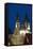 Christmas Tree and Tyn Gothic Church-Richard Nebesky-Framed Stretched Canvas