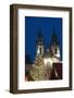 Christmas Tree and Tyn Gothic Church-Richard Nebesky-Framed Photographic Print