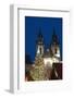 Christmas Tree and Tyn Gothic Church-Richard Nebesky-Framed Photographic Print