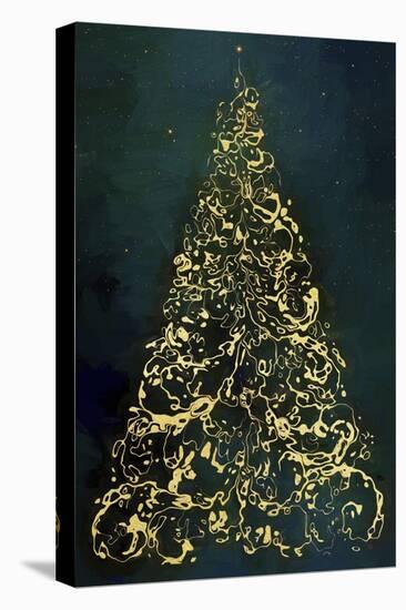 Christmas Tree at Night-Cora Niele-Stretched Canvas