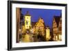 Christmas Tree at the Plonlein, Rothenburg Ob Der Tauber, Bavaria, Germany, Europe-Miles Ertman-Framed Photographic Print