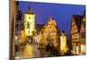 Christmas Tree at the Plonlein, Rothenburg Ob Der Tauber, Bavaria, Germany, Europe-Miles Ertman-Mounted Photographic Print