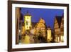 Christmas Tree at the Plonlein, Rothenburg Ob Der Tauber, Bavaria, Germany, Europe-Miles Ertman-Framed Photographic Print