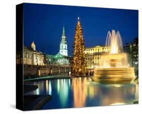 Christmas tree at Trafalgar Square, London, South England, Great Britain-null-Stretched Canvas