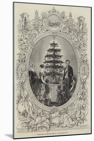 Christmas Tree at Windsor Castle-J.l. Williams-Mounted Giclee Print