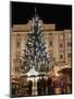 Christmas Tree, Baroque Building and Stalls at Christmas Market, Linz, Austria-Richard Nebesky-Mounted Photographic Print