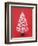 Christmas Tree Decorated with Hearts-null-Framed Photographic Print