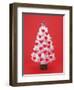 Christmas Tree Decorated with Hearts-null-Framed Photographic Print