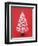 Christmas Tree Decorated with Hearts-null-Framed Photographic Print