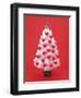 Christmas Tree Decorated with Hearts-null-Framed Photographic Print