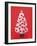 Christmas Tree Decorated with Hearts-null-Framed Photographic Print