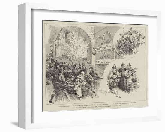 Christmas-Tree Fete at Mr Charrington's Assembly Hall, Mile End-null-Framed Giclee Print