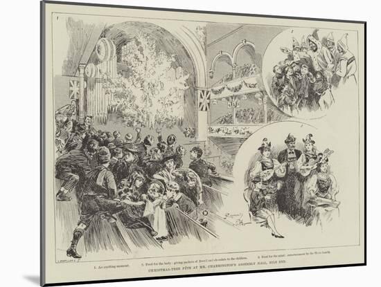 Christmas-Tree Fete at Mr Charrington's Assembly Hall, Mile End-null-Mounted Giclee Print