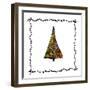 Christmas Tree from Patterns.Vector-Ihnatovich Maryia-Framed Art Print