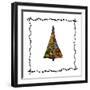 Christmas Tree from Patterns.Vector-Ihnatovich Maryia-Framed Art Print