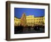 Christmas Tree in Front of Schonbrunn Palace at Dusk, Unesco World Heritage Site, Vienna, Austria-Jean Brooks-Framed Photographic Print