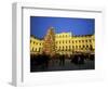 Christmas Tree in Front of Schonbrunn Palace at Dusk, Unesco World Heritage Site, Vienna, Austria-Jean Brooks-Framed Photographic Print