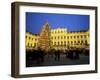 Christmas Tree in Front of Schonbrunn Palace at Dusk, Unesco World Heritage Site, Vienna, Austria-Jean Brooks-Framed Photographic Print