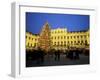 Christmas Tree in Front of Schonbrunn Palace at Dusk, Unesco World Heritage Site, Vienna, Austria-Jean Brooks-Framed Photographic Print