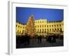 Christmas Tree in Front of Schonbrunn Palace at Dusk, Unesco World Heritage Site, Vienna, Austria-Jean Brooks-Framed Photographic Print