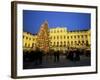 Christmas Tree in Front of Schonbrunn Palace at Dusk, Unesco World Heritage Site, Vienna, Austria-Jean Brooks-Framed Photographic Print