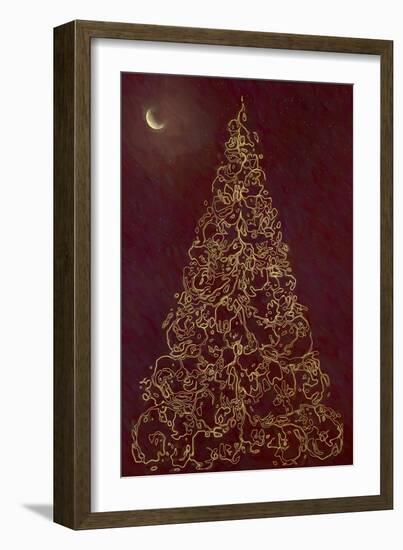 Christmas Tree in Moonlight-Cora Niele-Framed Giclee Print