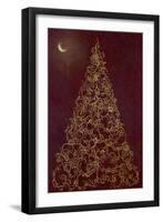 Christmas Tree in Moonlight-Cora Niele-Framed Giclee Print