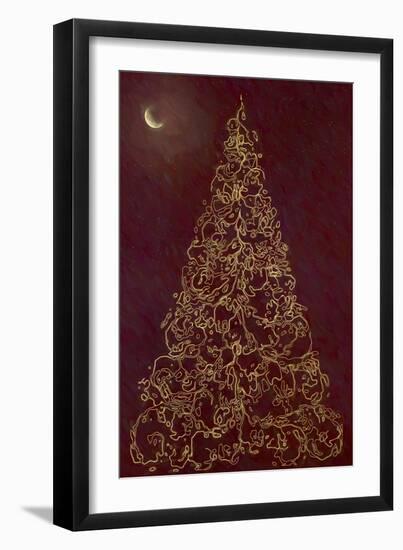 Christmas Tree in Moonlight-Cora Niele-Framed Giclee Print