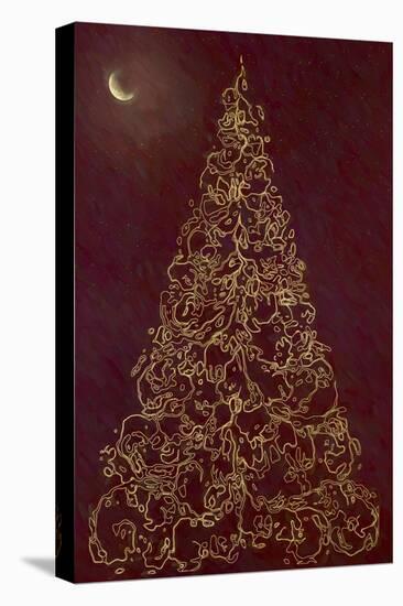 Christmas Tree in Moonlight-Cora Niele-Stretched Canvas