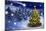 Christmas Tree in Snowy Night-Smileus-Mounted Photographic Print