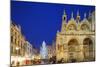 Christmas Tree in St. Marks Square, San Marco, Venice, UNESCO World Heritage Site, Veneto, Italy-Christian Kober-Mounted Photographic Print