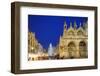 Christmas Tree in St. Marks Square, San Marco, Venice, UNESCO World Heritage Site, Veneto, Italy-Christian Kober-Framed Photographic Print