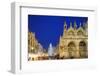 Christmas Tree in St. Marks Square, San Marco, Venice, UNESCO World Heritage Site, Veneto, Italy-Christian Kober-Framed Photographic Print