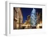 Christmas Tree in St. Marks Square, San Marco, Venice, UNESCO World Heritage Site, Veneto, Italy-Christian Kober-Framed Premium Photographic Print