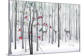 Christmas Tree in the Forest-fresher-Mounted Print