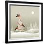 Christmas Tree in Winter Forest-Oleg Iatsun-Framed Art Print