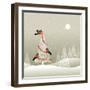 Christmas Tree in Winter Forest-Oleg Iatsun-Framed Art Print